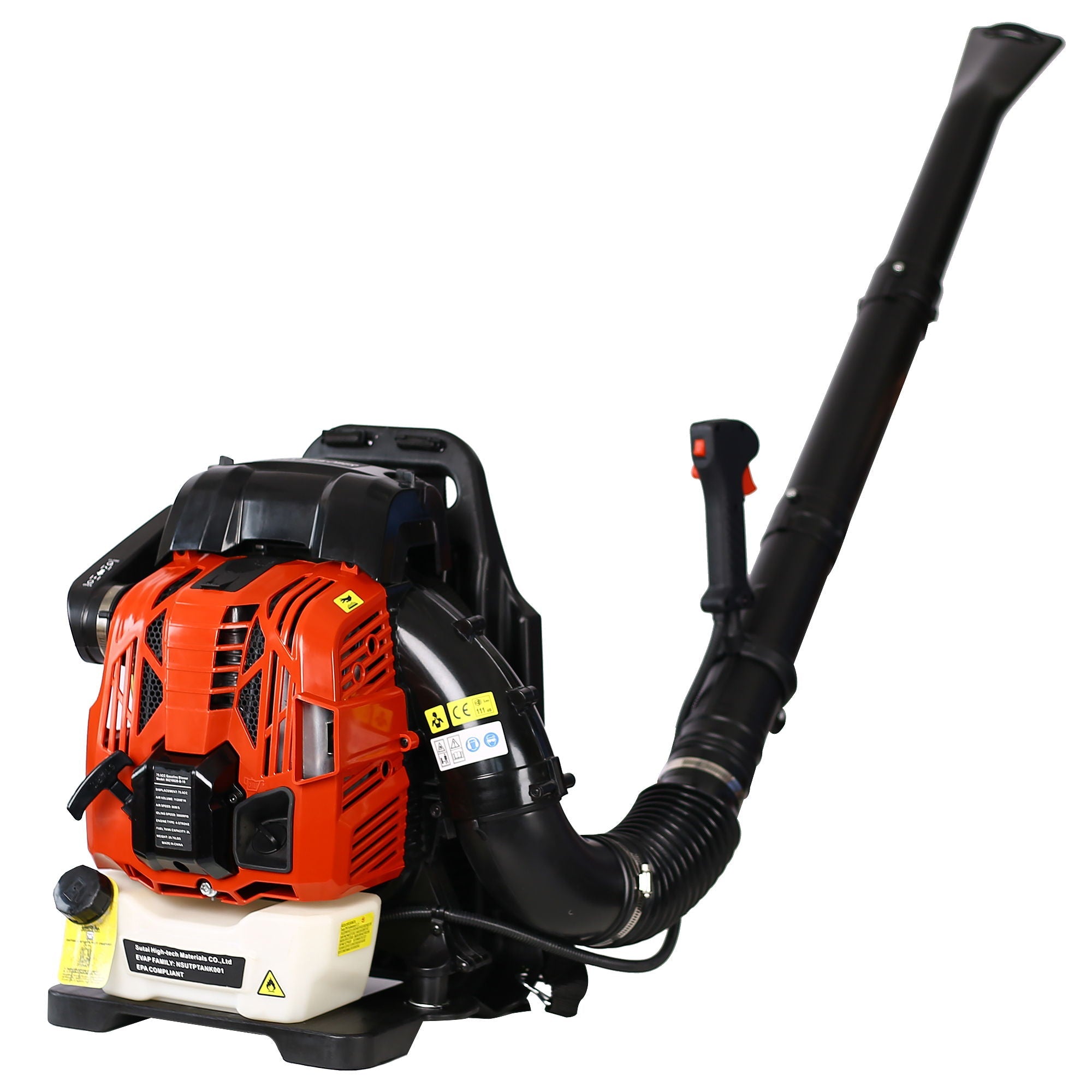 Powerful 76Cc 4 Stroke Gasoline Blower Epa Compliant Red Plastic - Red