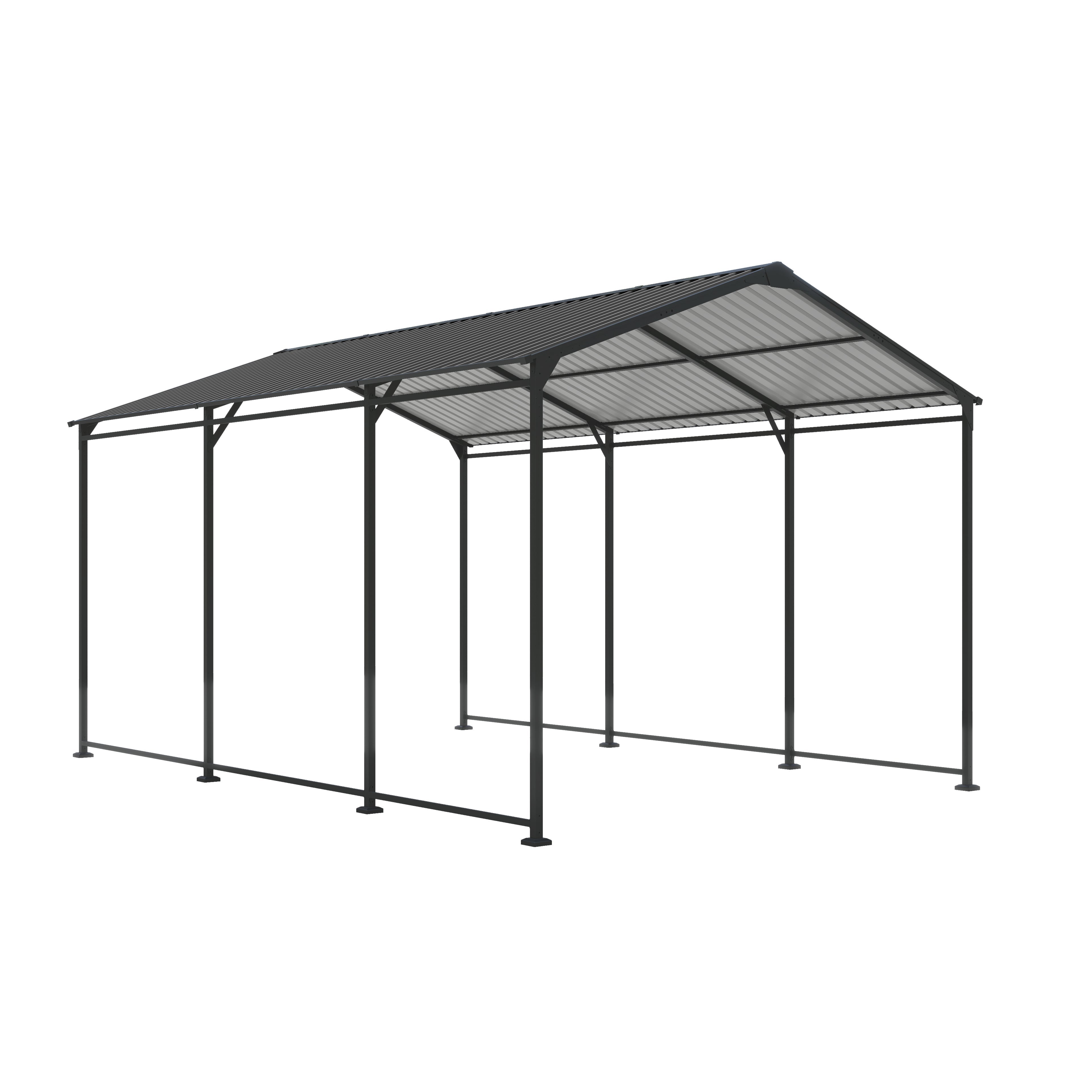 Heavy Duty Metal Carport 10 × 15 FT
