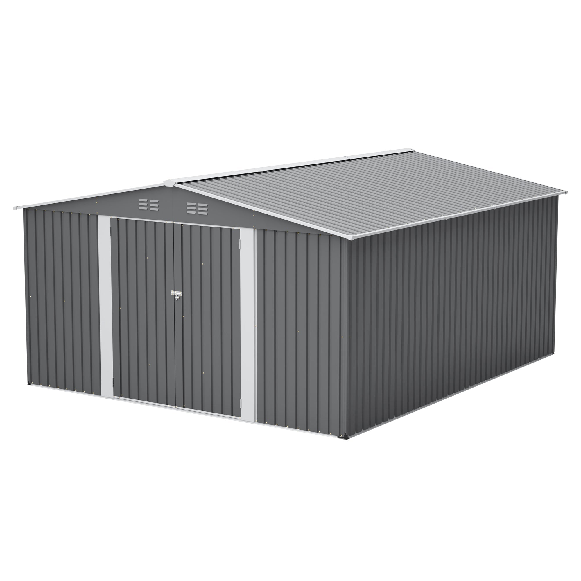 12x14 ft Outdoor Metal Storage Shed