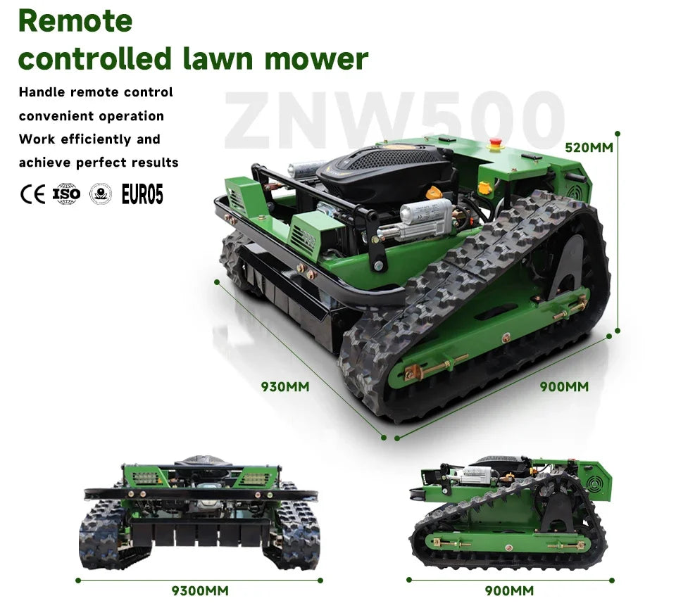 Powerful Remote-Controlled Lawn Mower – Fully Automatic Climbing, Ideal for Efficient Weeding in Gardens & Orchards at Home