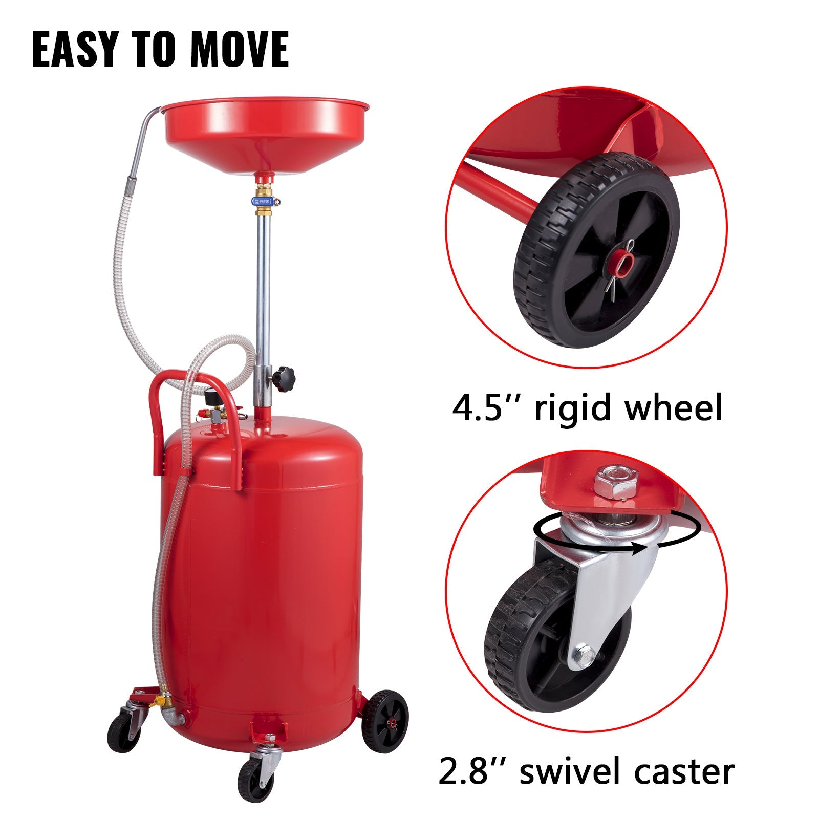 20 Gallon Portable Waste Oil Drain Tank